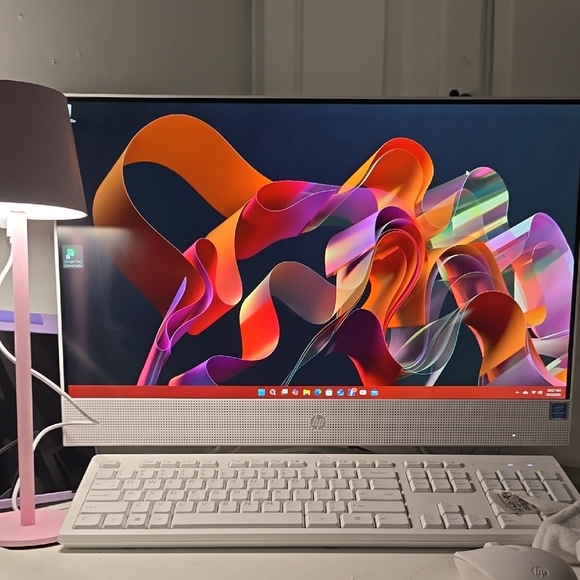 HP Other - HP All-in-One Desktop Computer - White and Silver